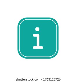 Information sign icon design isolated on white background