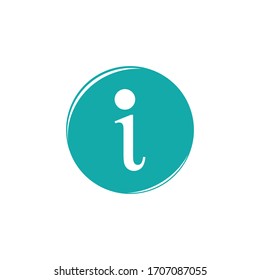Vektorgrafik-Design des Informationszeichens 