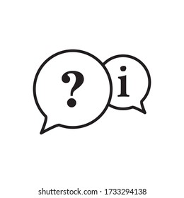 Information Sign Icon Design Vector Template