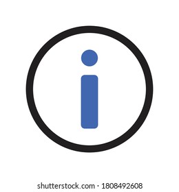 vector de diseño de icono de signo de información