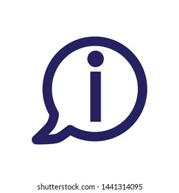information sign in icon flat design