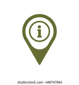 Information  sign icon. Flat design.