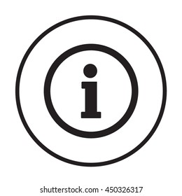 Information  sign icon. Flat design.