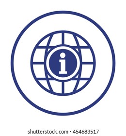 Information  sign icon. Flat design.