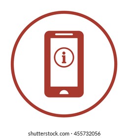 Information  sign icon. Flat design.