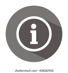 Information  sign icon. Flat design.