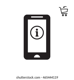 Information  sign icon. Flat design.