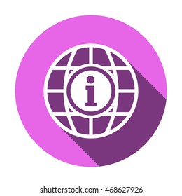 Information  sign icon. Flat design.