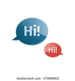Information sign icon. Info speech bubble symbol. Round colourful.