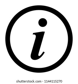 Information sign icon, info icon, vector