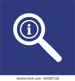 Information sign  icon,  isolated. Flat  design.