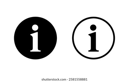 Information sign icon logo design. about us sign and symbol. question mark icon