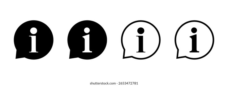 Information sign icon logo design. about us sign and symbol. question mark icon