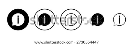 Information sign icon logo design. about us sign and symbol. question mark icon