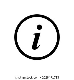 information sign icon outline vector