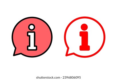 Information sign icon set  illustration. about us sign and symbol. question mark icon