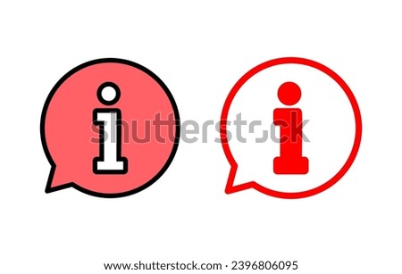 Information sign icon set  illustration. about us sign and symbol. question mark icon