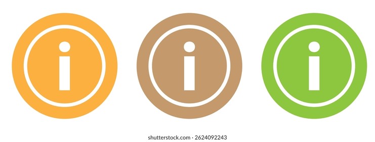 Information sign icon set vector. Info sign icon. About us sign and symbol. Info point icon set . vector 