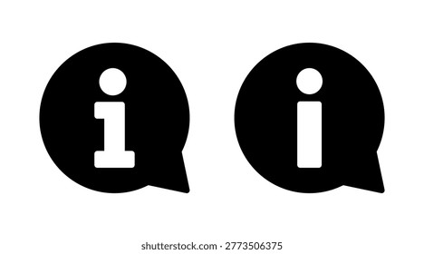 Information sign icon set vector. about us sign and symbol. question mark icon