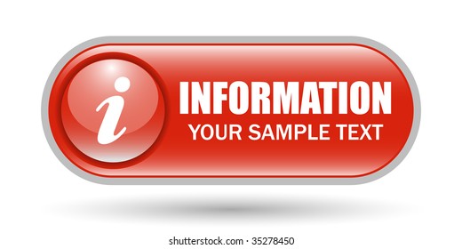 Information Sign Icon with Space for Text