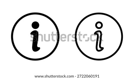 Information sign icon symbol for apps and websites. about us sign and symbol. question mark icon