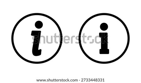 Information sign icon symbol for apps and websites. about us sign and symbol. question mark icon