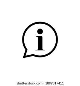 information sign icon symbol. Help and faq icon vector illustration