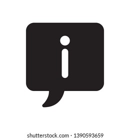 Information sign icon in trendy flat style design. Vector graphic illustration. Suitable for website design, logo, app, ui and template. Vector file. EPS 10.