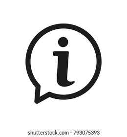 information sign icon, information icon in trendy flat design 