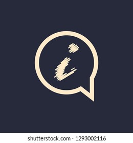Information sign icon vector