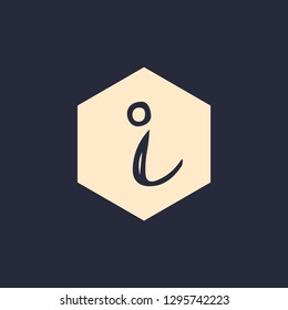 Information sign icon vector