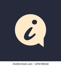 Information sign icon vector