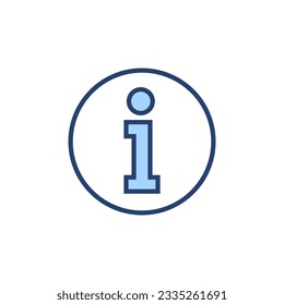 Vector de icono de signo de información. sobre nosotros firmar y símbolo. icono de signo de interrogación
