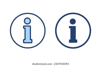Information sign icon vector. about us sign and symbol. question mark icon