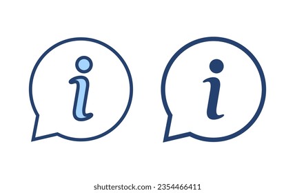 Vector de icono de signo de información. sobre nosotros firmar y símbolo. icono de signo de interrogación