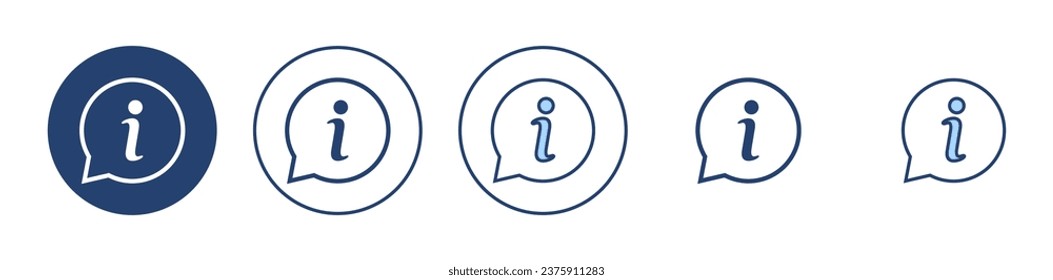 Information sign icon vector. about us sign and symbol. question mark icon
