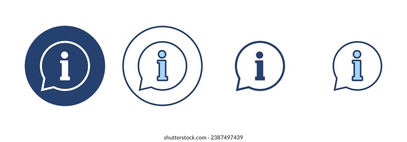 Information sign icon vector. about us sign and symbol. question mark icon