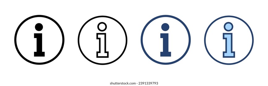 Information sign icon vector. about us sign and symbol. question mark icon