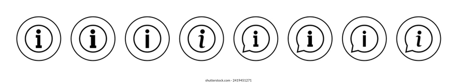 Information sign icon vector. about us sign and symbol. question mark icon