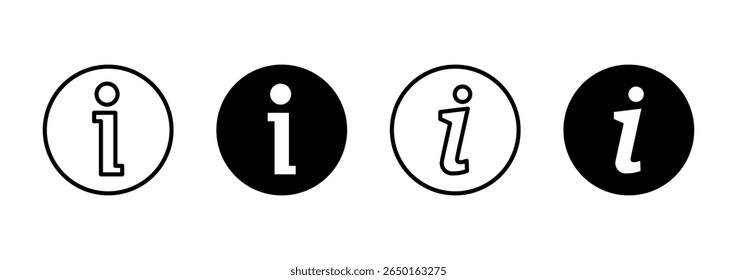 Information sign icon vector. about us sign and symbol. question mark icon