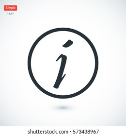 Information sign icon, vector best flat icon, EPS