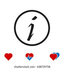 Information sign icon, vector best flat icon, EPS
