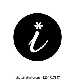 Information sign icon vector - Black