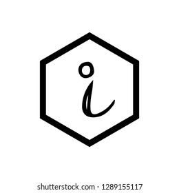 Information sign icon vector - Black