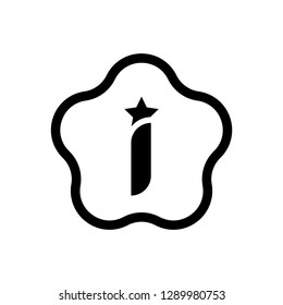 Information sign icon vector - Black