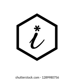 Information sign icon vector - Black