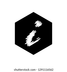 Information sign icon vector - Black