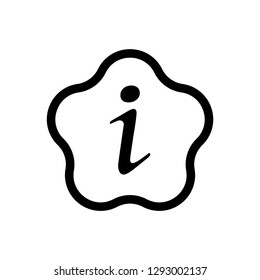 Information sign icon vector - Black