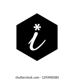 Information sign icon vector - Black