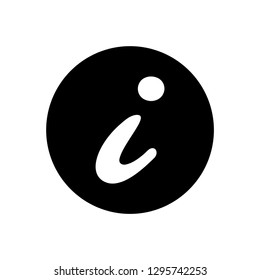 Information sign icon vector - Black